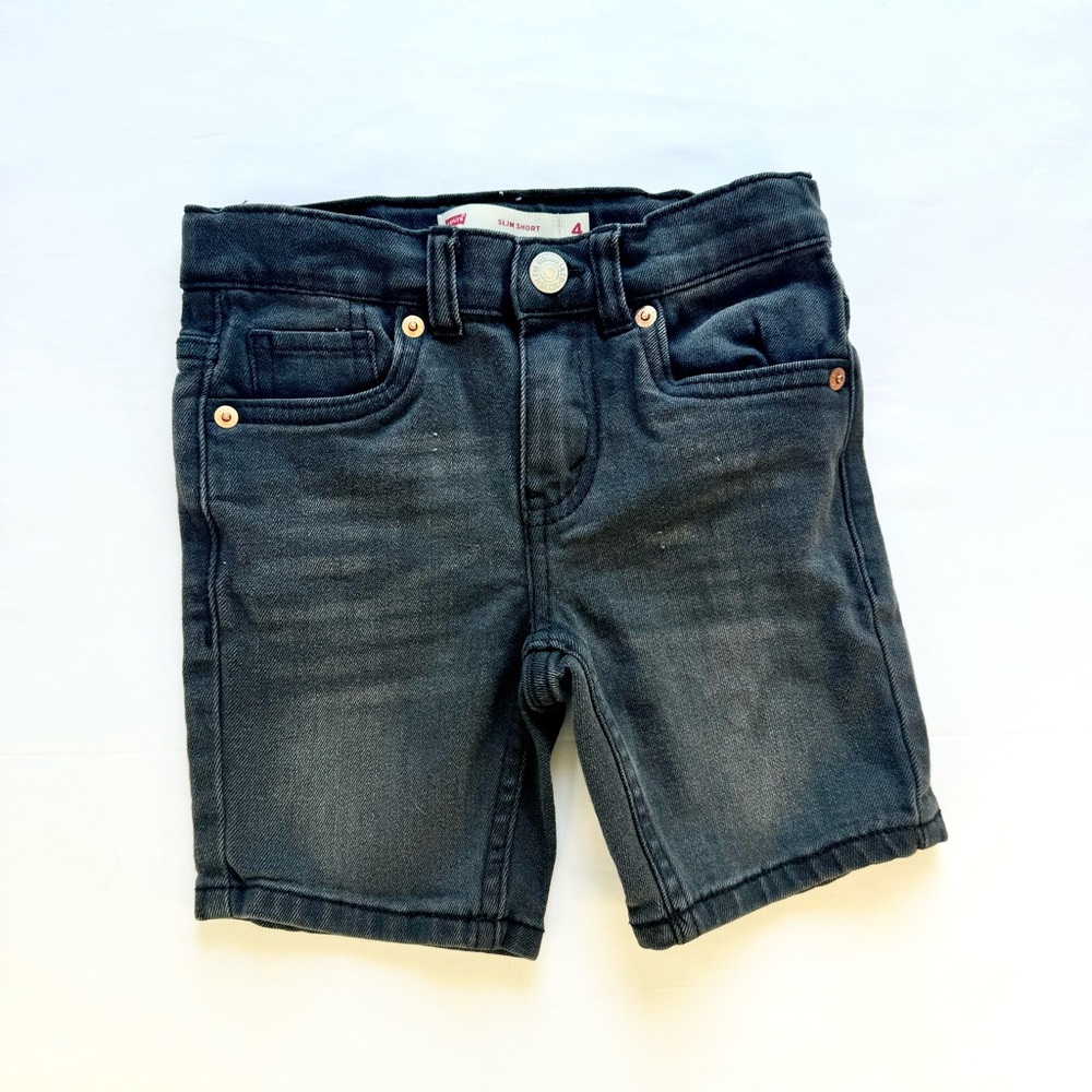 Levi's Black Denim Shorts Classic Style
